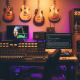 Estúdio de áudio para mixagem e masterização